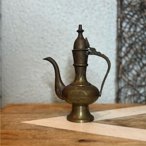 Vintage Brass Miniature Teapot